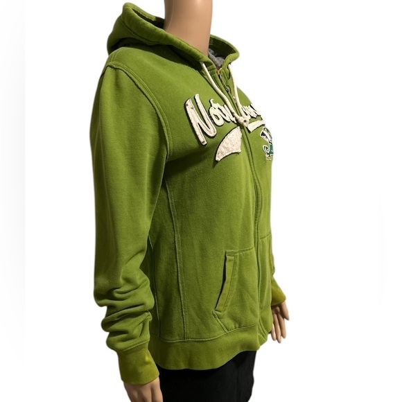 Campus crew Notre Dame Fighting Irish Green Zip-Up Hoodie - Picture 3 of 6